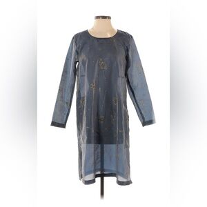 Oilily Blue and Gold Sheer Dress